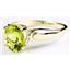 10K, 14K or 18K Gold Ladies Ring, Peridot, R058