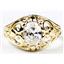 10K, 14K or 18K Gold Ladies Ring, Cubic Zirconia, R111