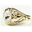 10K, 14K or 18K Gold Ladies Ring, Cubic Zirconia, R111
