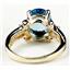 10K, 14K or 18K Gold Ladies Ring, Swiss Blue Topaz, R136