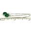 925 Sterling Silver Threader Earrings, Russian Nanocrystal Emerald, SE005