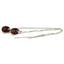 925 Sterling Silver Threader Earrings, Mozambique Garnet, SE005