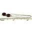 925 Sterling Silver Threader Earrings, Mozambique Garnet, SE005