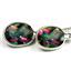 925 Sterling Silver Threader Earrings, Mystic Fire Topaz, SE005