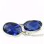 925 Sterling Silver Threader Earrings, Created Blue Sapphire, SE005