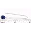 925 Sterling Silver Threader Earrings, Created Blue Sapphire, SE005