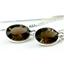 925 Sterling Silver Threader Earrings, Smoky Quartz, SE005