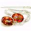 925 Sterling Silver Threader Earrings, Twilight Fire Topaz, SE005