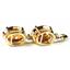 14k Gold Leverback Earrings, Twilight Fire Topaz, E407