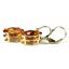 14k Gold Leverback Earrings, Twilight Fire Topaz, E407