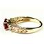 10K, 14K or 18K Gold Ladies Ring, Created Ruby w/ Accents, R254