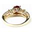 10K, 14K or 18K Gold Ladies Ring, Created Ruby w/ Accents, R254