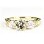 10K, 14K or 18K Gold Ladies Ring, Green Amethyst w/ Accents, R254