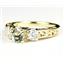 10K, 14K or 18K Gold Ladies Ring, Green Amethyst w/ Accents, R254