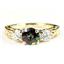 10K, 14K or 18K Gold Ladies Ring, Mystic Fire Topaz w/ Accents, R254