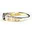 10K, 14K or 18K Gold Ladies Ring, Mystic Fire Topaz w/ Accents, R254