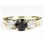 10K, 14K or 18K Gold Ladies Ring, Smoky Quartz w/ Accents, R254