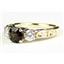 10K, 14K or 18K Gold Ladies Ring, Smoky Quartz w/ Accents, R254