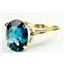 10K, 14K or 18K Gold Ladies Ring, London Blue Topaz, R055