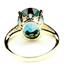 10K, 14K or 18K Gold Ladies Ring, London Blue Topaz, R055