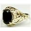 10K, 14K or 18K Gold Ladies Ring, Black Onyx, R004