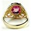 10K, 14K or 18K Gold Ladies Ring, Created Pink Sapphire, R004