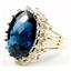10K, 14K or 18K Gold Ladies Ring, London Blue Topaz, R270