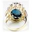 10K, 14K or 18K Gold Ladies Ring, London Blue Topaz, R270