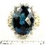 10K, 14K or 18K Gold Ladies Ring, London Blue Topaz, R270
