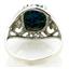 Sterling Silver Ladies Ring, Created Blue/Green Opal, SR004