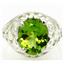 Sterling Silver Ladies Ring, Peridot, SR004
