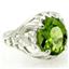 Sterling Silver Ladies Ring, Peridot, SR004