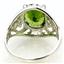 Sterling Silver Ladies Ring, Peridot, SR004