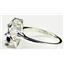 Sterling Silver Ladies Ring, Created Blue Sapphire, SR016