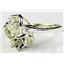Sterling Silver Ladies Ring, Green Amethyst, SR016