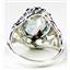 925 Sterling Silver Ladies Filigree Ring, Neptune Garden Topaz, SR114