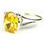 Golden Yellow CZ, 925 Sterling Silver Ring, SR132,