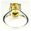 Golden Yellow CZ, 925 Sterling Silver Ring, SR132,