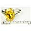 Golden Yellow CZ, 925 Sterling Silver Ring, SR132,