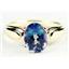 10K, 14K or 18K Gold Ladies Ring, Neptune Garden Topaz, R058
