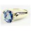 10K, 14K or 18K Gold Ladies Ring, Neptune Garden Topaz, R058