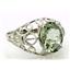 SR162, Green Amethyst, 925 Sterling Silver Ring