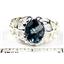 925 Sterling Silver Men's Nugget Ring, London Blue Topaz, SR168