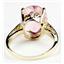 10K, 14K or 18K Gold Ladies Ring, Pure Pink Topaz, R055