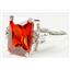 SR201, Padparadsha CZ, 925 Sterling Silver Ring