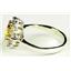 SR235, Golden Yellow CZ, 925 Sterling Silver Ring