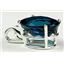 925 Sterling Silver Pendant, London Blue Topaz, SP004