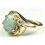 10K, 14K or 18K Gold Ladies Ring, Created White Opal, R021