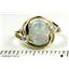 10K, 14K or 18K Gold Ladies Ring, Created White Opal, R021