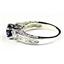 925 Sterling Silver Engagement Ring, Created Blue Sapphire w/ Accents, SR254